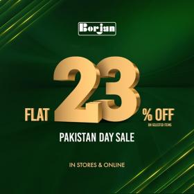 Borjan Shoes Pakistan Day Sale! FLAT 23% OFF, till 23rd March 2021 | WhatsOnSale